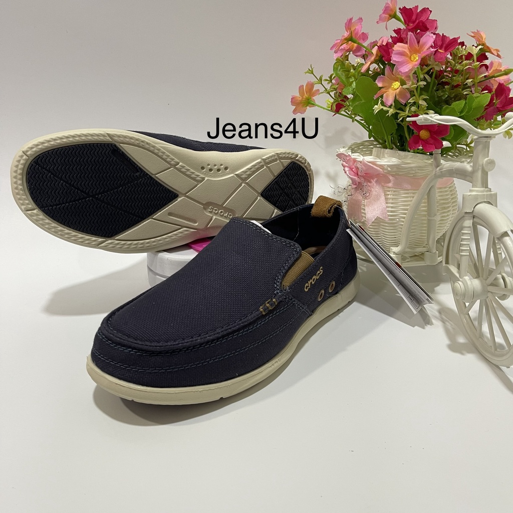 รองเท้าผ้าใบ ครอส ใหม่มี 4สี งาน Premiem เบาใส่สบาย 40----45 Crocs ผ้าใบ
