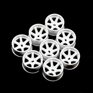 Yeah racing WL-0146WH PLASTIC WIDE RIM SET 11MM (OFFSET 0 +1 +2 +3) WHITE FOR 1/28 AWD MINI-Z