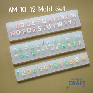 แม่พิมพ์ตัวอักษร AM10-12 Mold  / Height 0.7-1 cm