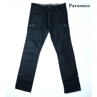 ยีนส์ Parasuco เอว 39-40 สีเข้ม ทรงคาร์โก้  ผ้ายืด ขากระบอกเล็ก