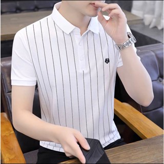 ESZADA เสื้อคอโปโลผู้ชาย งานป้ายห้อยเกรดA+