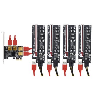 Stat 1 to 4 USB 3 0 อะแดปเตอร์การ์ด ฮับหลายตัว Pci สําหรับ Express Riser Pcie X16 Riser