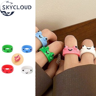 Skycloud แหวนเรซิ่น รูปกบน่ารัก หลากสี ของขวัญสําหรับแฟนสาว และเด็กผู้ชาย และผู้หญิง