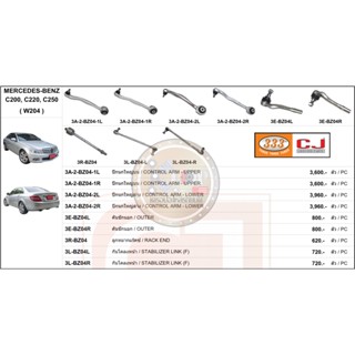 ชุดลูกหมาก (333&amp;CJ) BENZ W204 (C200,C220,C250)