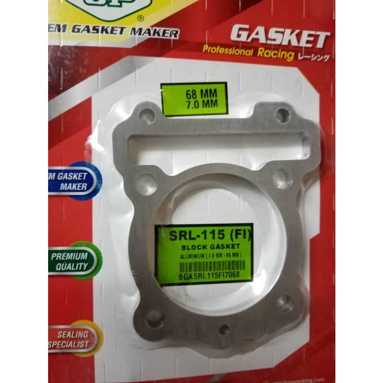 BLOCK GASKET SRL115 FI ALUMINIUM 7.00-68MM