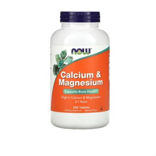 NOW Foods, Calcium &amp; Magnesium, 250 Tablets