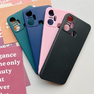 Infinix Smart 6 / Smart 6 Plus / Smart 6 HD เคสสีดํา ด้าน นิ่ม TPU ซิลิโคน เคสป้องกัน