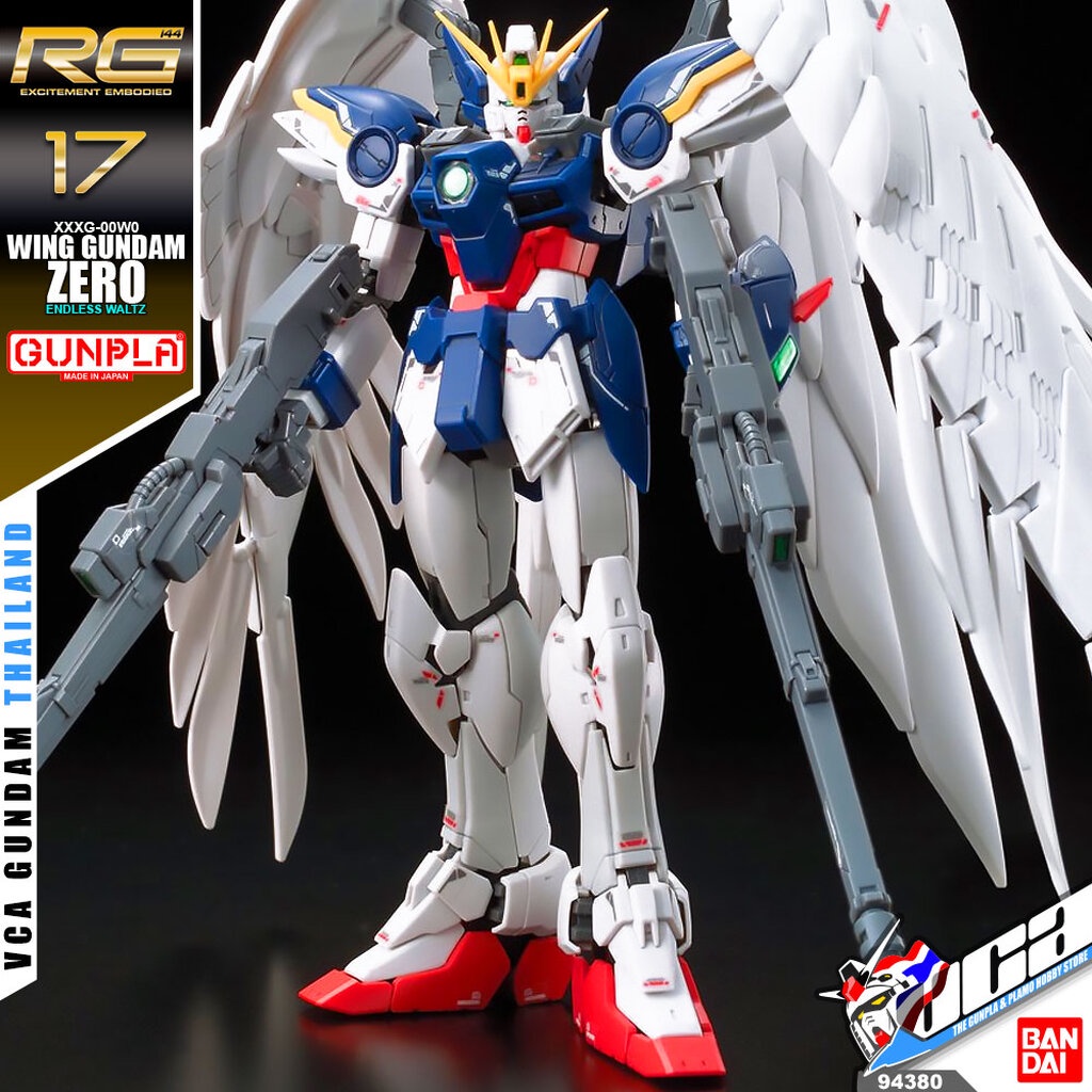 VCA BANDAI GUNPLA REAL GRADE RG 1/144 WING GUNDAM ZERO EW ประกอบ หุ่นยนต์ โมเดล กันดั้ม กันพลา ของเล่น VCAGTH