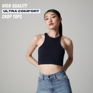 Ultra-Comfort Basic Crop-Top - Navy (READY-TO-SHIP)