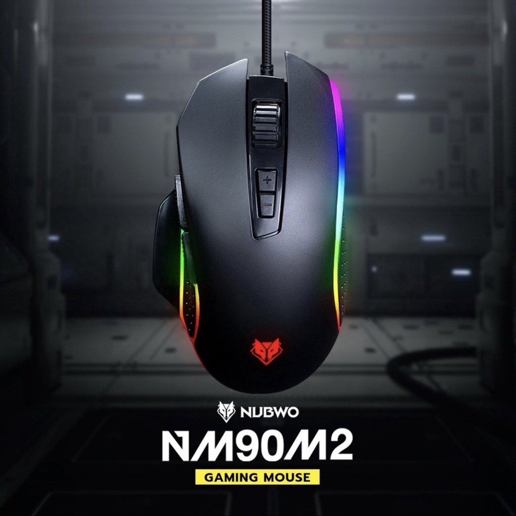 เมาส์เกมมิ่ง (มาโคร) NUBWO NM-90M2 Gmaing Mouse ★รับประกัน 1ปี ★ส่งไว