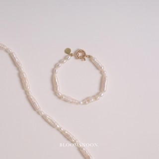 Bloomsnoon, Midsummer Bracelet กำไลข้อมือมุก (18k gold plated)