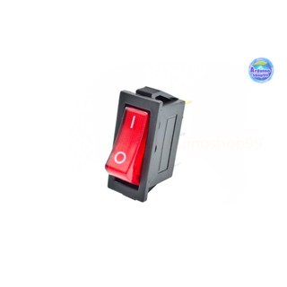 KCD3 Rocker Switch ON-OFF 2 Position 3 Pin Red( 1 ตัว)