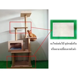 อะไหล่แผ่นไม้คอนโดแมว อะไหล่แผ่นไม้ แผ่นไม้คอนโด