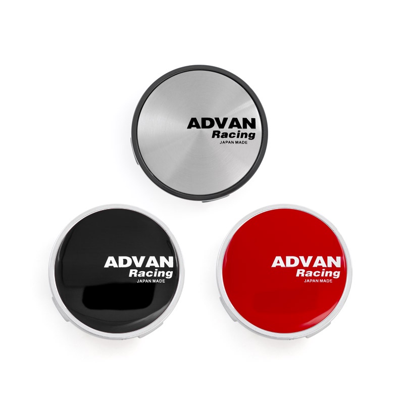4 ชิ้น/ล็อต 62 มม. ADVAN Racing ล้อหมวกกลางฝาครอบ Hub Stylish Hard สวมใส่เปลี่ยนฝาครอบกันฝุ่นรถอุปกรณ์เสริมรถ Hub