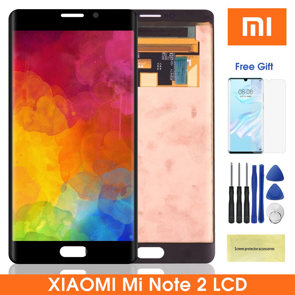5.7" หน้าจอสัมผัสดิจิทัล LCD Note 2 สําหรับ Xiaomi Mi Note 2 Xiaomi Mi Note2 LCD