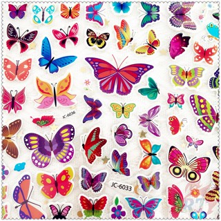 ❀ Q-1 สติกเกอร์รางวัล รูปผีเสื้อ DIY ❀ สติกเกอร์ PVC รูปบับเบิ้ล 3D กันน้ํา สําหรับตกแต่งของเล่น 1 แผ่น