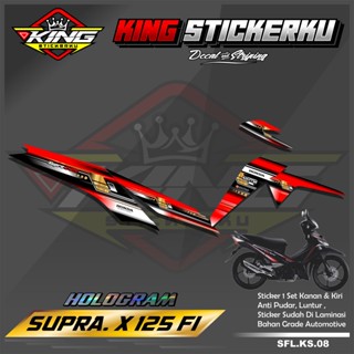 Supra X 125 Fi สติกเกอร์ลอกลายลิสต์ สําหรับติดตกแต่งรถจักรยานยนต์ Supra X 125 Fi Ks.08