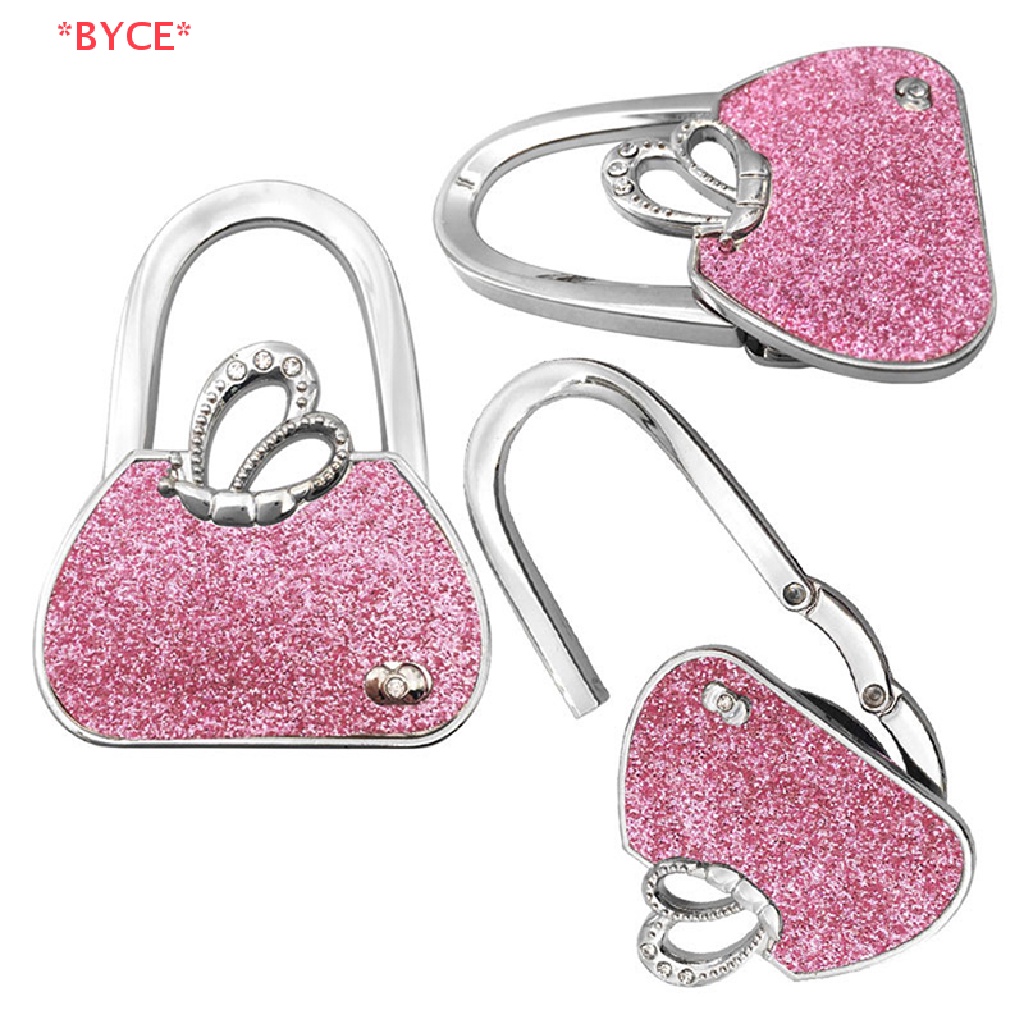 BYCE> ใหม่กระเป๋าถือพับกระเป๋าแขวนผ้าตาราง Hook Racks ใหม่