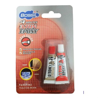 Bossil  4 Minutes 3Ton EPOXY  BS-8194  (สีใส)  กาวอีพ็อกซี่ ขนาด 6 กรัม