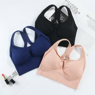 สปอร์ตบรา SPORT BRA บราออกกำลังกาย ผ้าคอตตอน ใส่ออกกำลังกาย ไซส์ใหญ่ M-XL มีตะขอหลัง