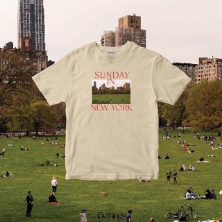 เสื้อผู้ชายเท่ ชุดเซ็ต 2 ชิ้น favthings - Sunday in New york เสื้อยืดผู้ชาย เสื้อยืดผู้หญิง เสื้อคู่