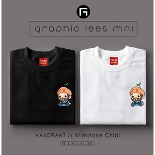 เสื้อยืดกราฟิก MNL Valorant Brimstone โรงงาน Chibi เสื้อยืดที่กําหนดเอง Unisex สําหรับผู้หญิงแล CR)