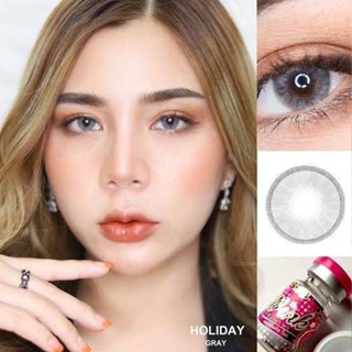 Contact lens คอนแทคเลนส์ Wink holiday Gray สีเทา (0.00) ค่าสายตาปกติ