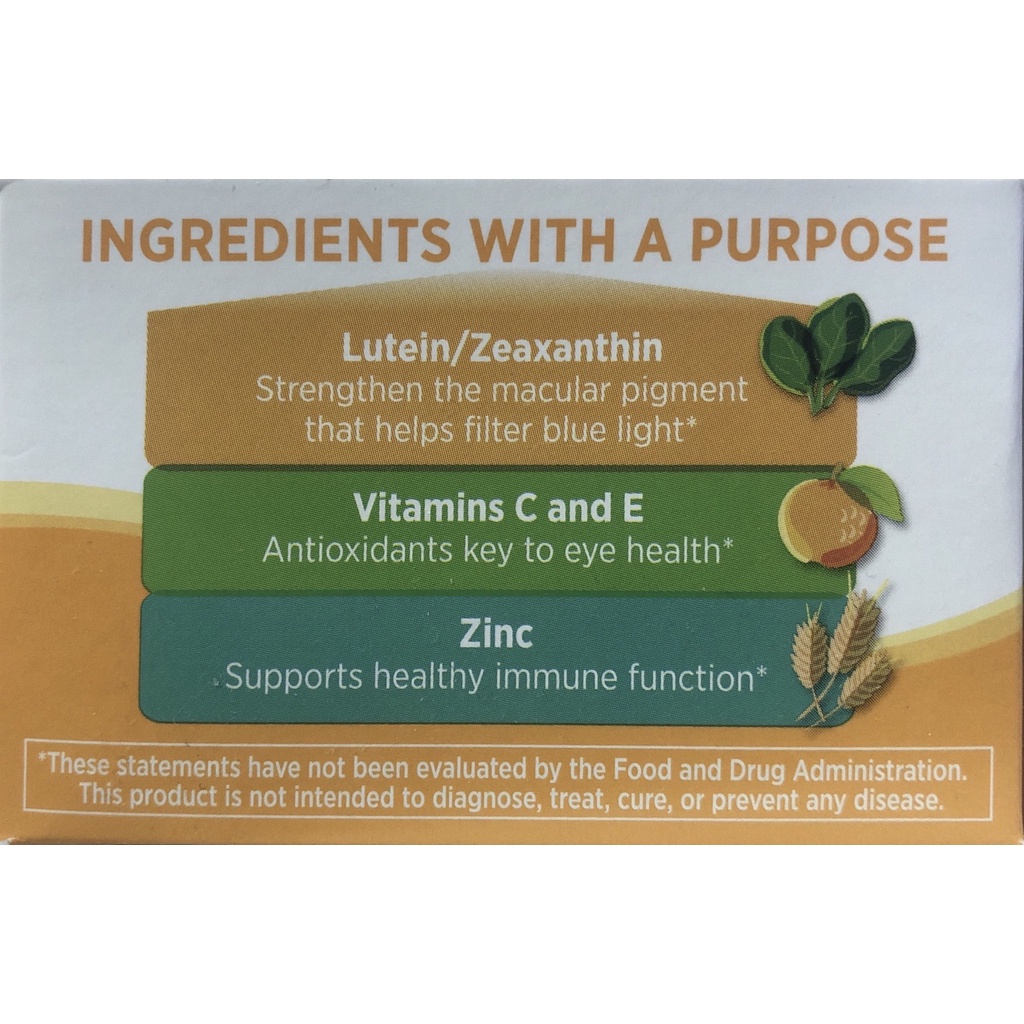 Ocuvite Lutein Zeaxanthin เสริมสุขภาพดวงตา ป้องกันแสงสีฟ้าจากจอภาพ