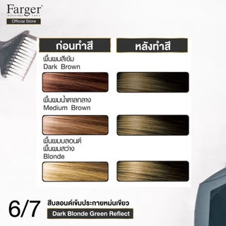 (น้ำยาย้อมผม โทนสีเขียวหม่น ) Farger ฟาร์เกอร์ เอชซีอี แฮร์ คัลเลอร์ ครีม 100 มล.