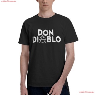 แฟชั่นที่กำหนดเอง เสื้อผู้ชาย DJ Disc Jockey ดีเจ ดนตรี DON DIABLO Dj Tee Mens Basic Short Sleeve T-Shirt เสื้อยืดผ้านิ