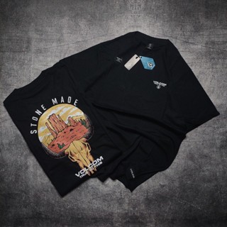 เสื้อยืด พิมพ์ลาย VOLCOM Black STONE MADE TSHIRT VOLCOM นําเข้า สําหรับผู้ชาย