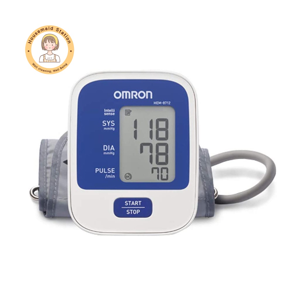 Omron 8712 Automatic Blood Pressure Monitor เครื่องวัดความดันโลหิตอัตโนมัติรุ่น HEM-8712 By Housemaid Station