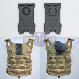 เพลตร้อยเสื้อเกราะ-เข็มขัดแบบระบบ Molle ยี่ห้อ Cytac (Molle Attachment Cytac) (Molle Attachment)  ● มี2รุ่นให้เลือก