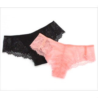 Annebra กางเกงใน ทรงบอยเลค ผ้าลูกไม้ Boyleg Panty รุ่น AU3-820 สีดำ, สีชมพู