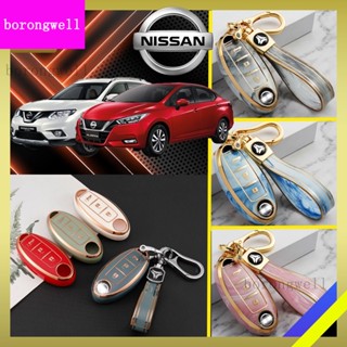 เคสกุญแจรีโมทรถยนต์ TPU โครเมี่ยม สําหรับ Nissan Almera Teana X-Trail Sylphy Sarung Kunci Kereta 2022