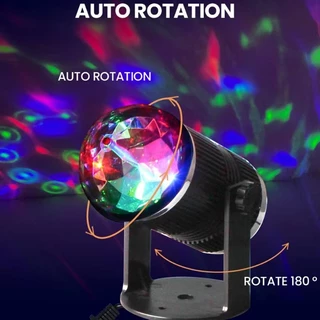 LED MINI STAGE LIGHT ไฟดิสโก้ ไฟปาร์ตี้ ไฟกระพริบตามจังหวะเพลง ไฟหมุน ไฟดิสโก้เทค ไฟเทค ไฟเธค 435S