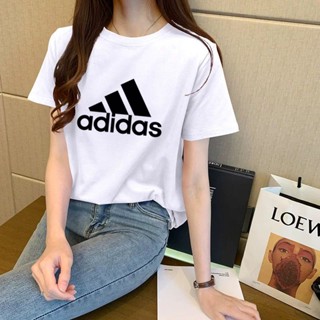 Tee เสื้อครอปสายฝอ ใหม่มาถึง COD Adidas ระบายอากาศ Unisex เสื้อยืดสําหรับผู้ชายและผู้หญิง KE: