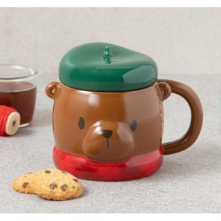 🎀【พร้อมส่ง】 2021 แก้วสตาร์บัคส์เกาหลี Starbucks Korea 21 X-mas brown bear mug 355ml/ 12oz