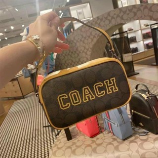 Coach CB851 Jamie Wristlet In Signature Canvas In IM/Brown/Watermelon