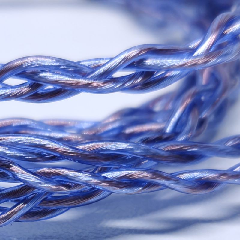 "Blue&Copper" สายอัพเกรด ถัก4 ขั้ว mmcx-แจ๊ค 3.5mm รูปที่ 4