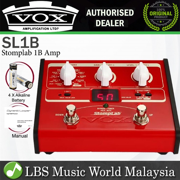 Vox SL1B Stomplab IB Bass Modelling Amp Amplifier เอฟเฟกต์กีตาร์โปรเซสเซอร์เหยียบ (SL 1B)