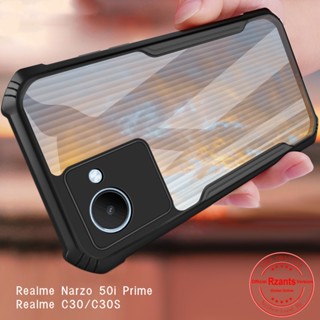 เคสโทรศัพท์มือถือ PC TPU อะคริลิคใส กันกระแทก สําหรับ Realme Narzo 50i Prime C30 C30S RealmeC30 RealmeC30S