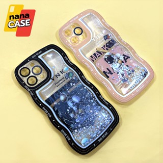 i11 i11 Pro Max i12 i12 Pro Max i13 i13 Pro Maxเคสมือถือตู้น้ำนิ่มใสกันกล้องขอบหยัก ซิลิโคน TPU ลายการ์ตูนอวกาศ