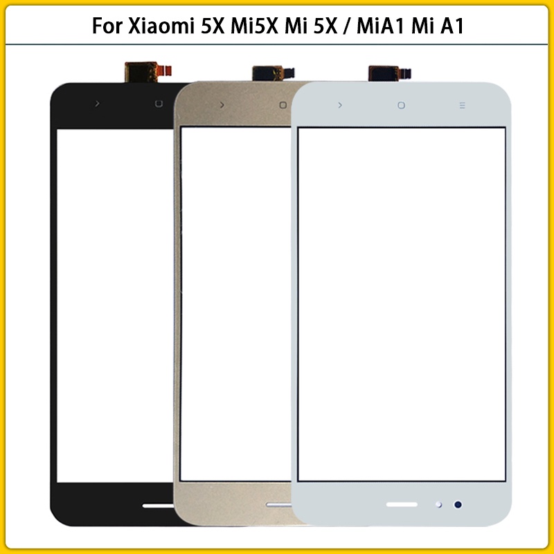 10PCS For Xiaomi Mi A1 / Mi 5X Touch Screen Panel Sensor Digitizer LCD Front Glass For Xiaomi Mi A1 TouchScreen Glass Re