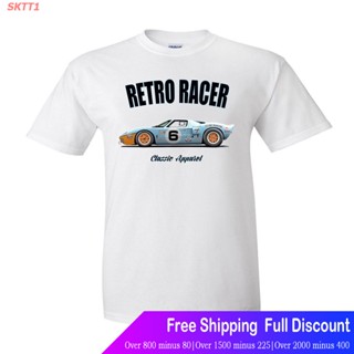 SKTT1 Race carเสื้อยืดผู้ชายและผู้หญิง Fashion Brand Design T Shirts American Car Fans Gt40 T-Shirt. Retro Racer. Classi