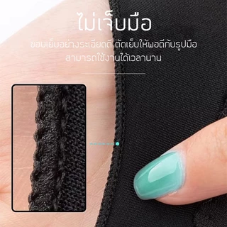 ถุงมือวาดรูป ถุงมือไอแพด/กระดานเขียนLCD ถุงมือสกาย 2นิ้ว ป้องกันสัมผัสผิด กันเงื่อออก ระบายอากาศดี ยืดหยุ่นดี
