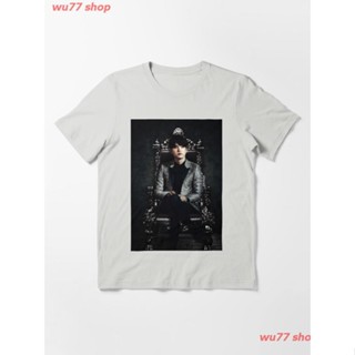 kpop Yoongi The KING Essential T-Shirt ผู้หญิง ดพิมพ์ลาย เสื้อยืดผ้าฝ้าย คอกลม cotton แฟชั่น discount Unisex