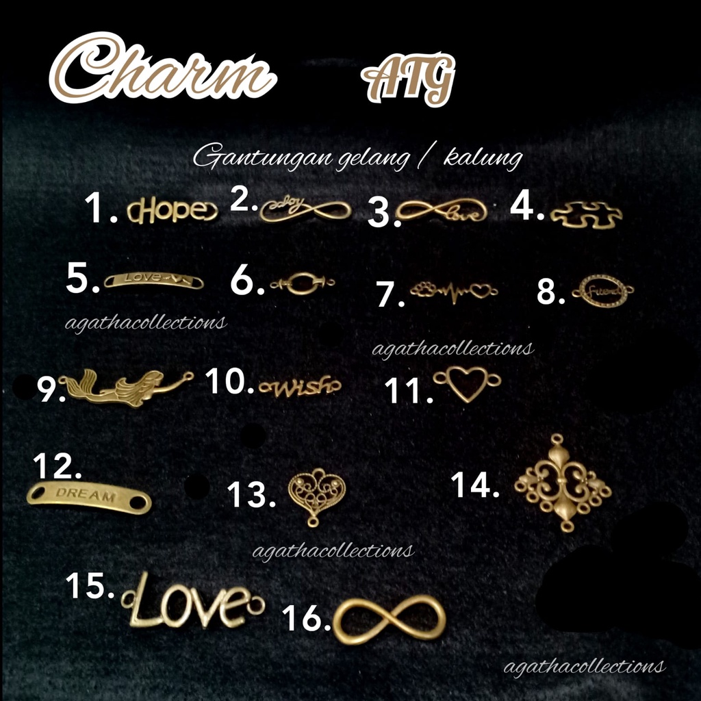 สร้อยข้อมือเสน่ห์/จี้/เชือกเส้นเล็ก สร้อยคอ ATG ต่อ bj