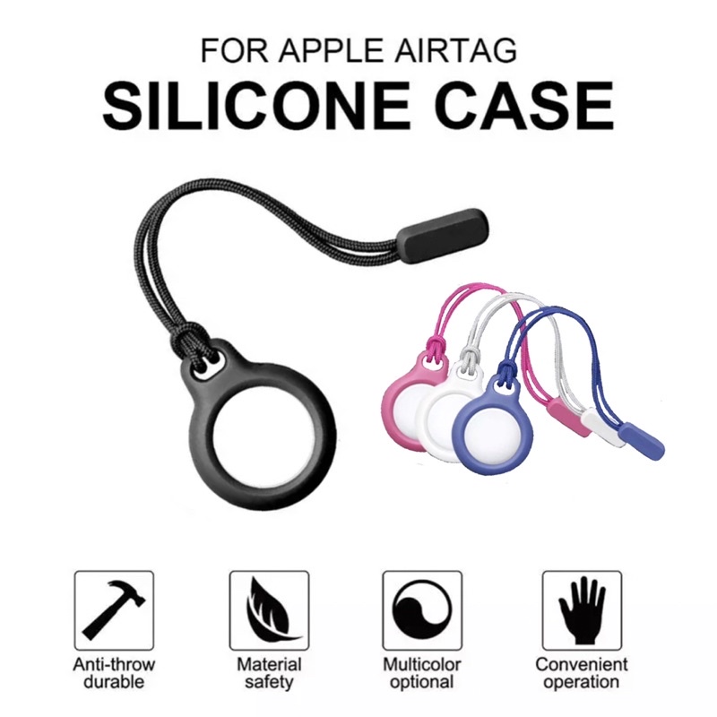 Airtag case เคสพวงกุญแจป้องกันการกระแทก Airtag Secure Holder for Apple airtag case with Strap