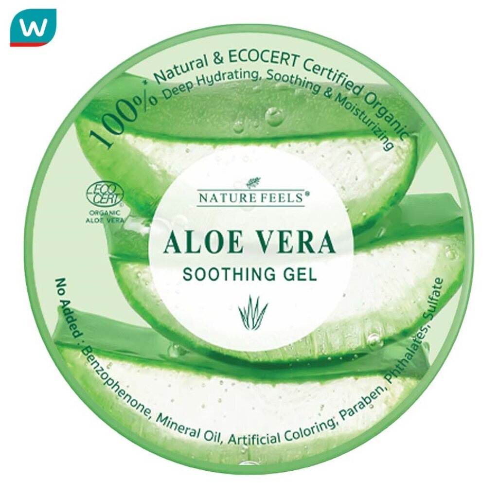 Nature Feels เนเจอร์ ฟีลส์ อะโล เวร่า ซูตติ้ง เจล 300 มล. เจลว่านหางจระเข้ ผิวชุ่มชื้น